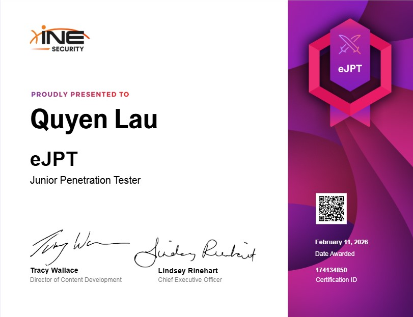 eJPT Certificate
